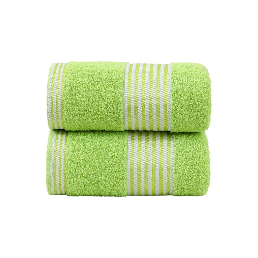 Toalla De Algodón Con Líneas Colores Surtidos 68X138Cm