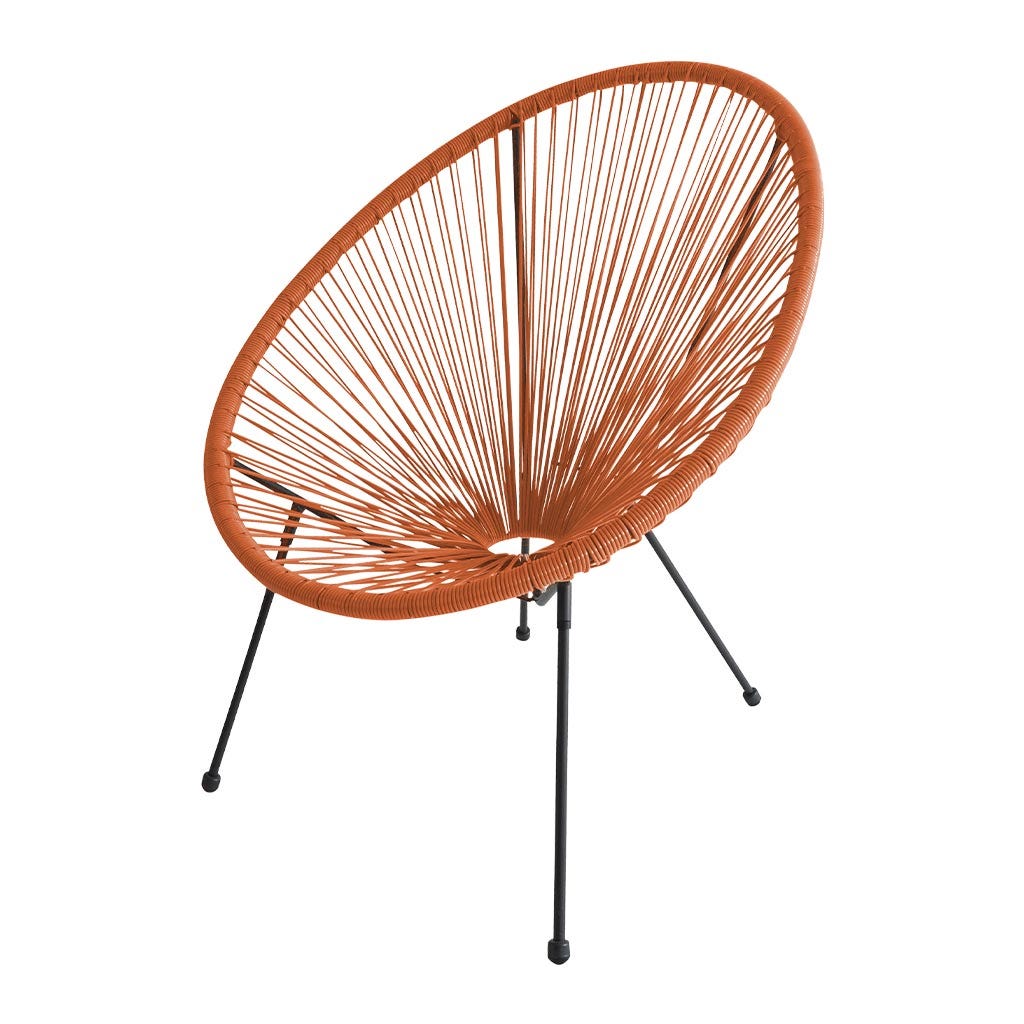 Silla De Terraza Naranja Acapulco