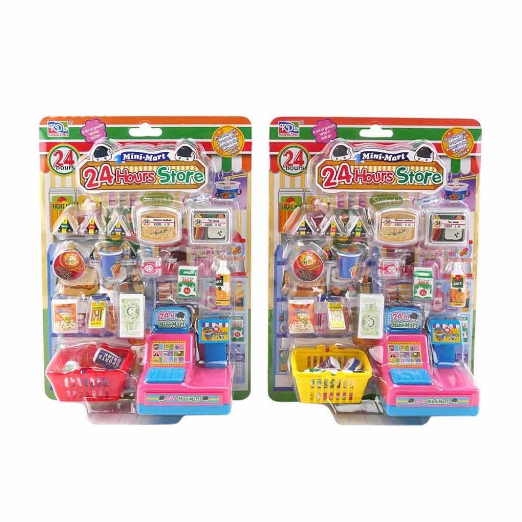 Set Juego De Tienda 24hrs Con Accesorios Modelos Surtidos