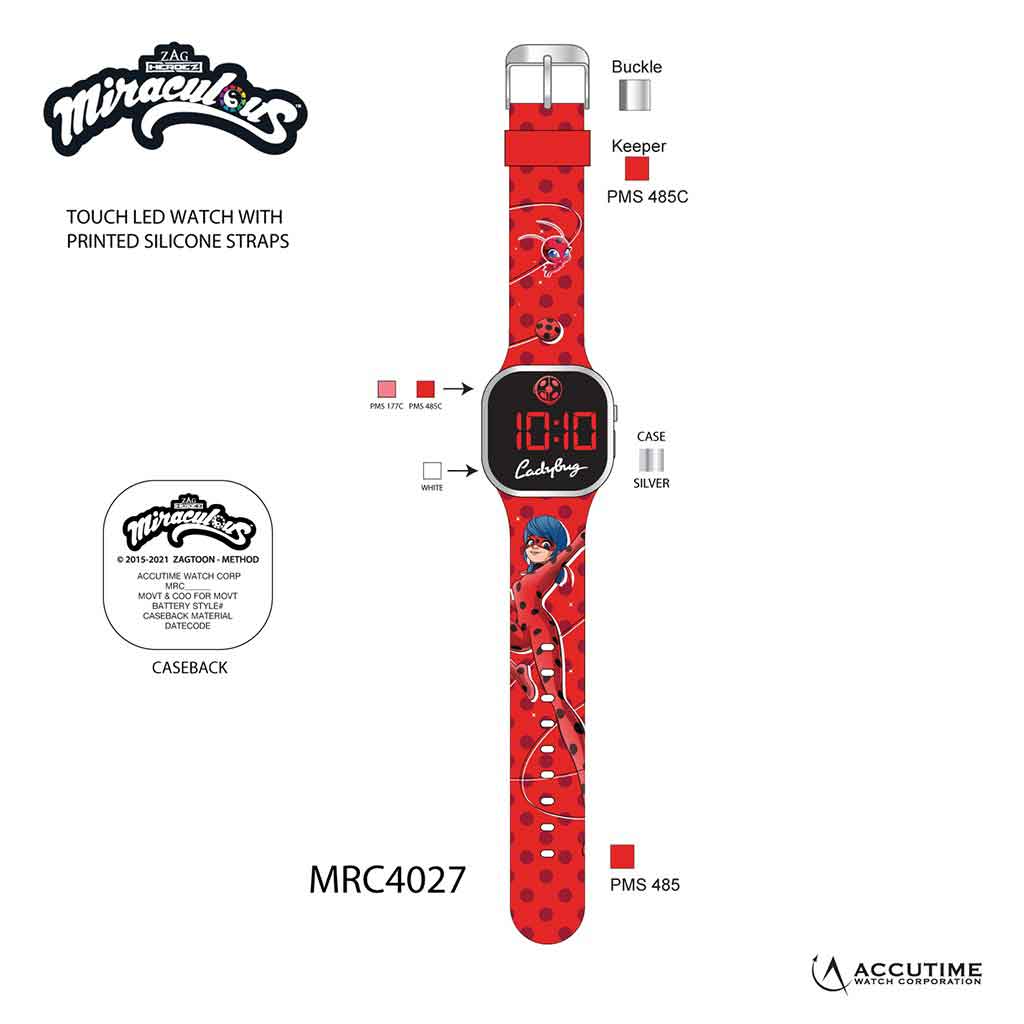 Reloj con pantalla LED Miraculous