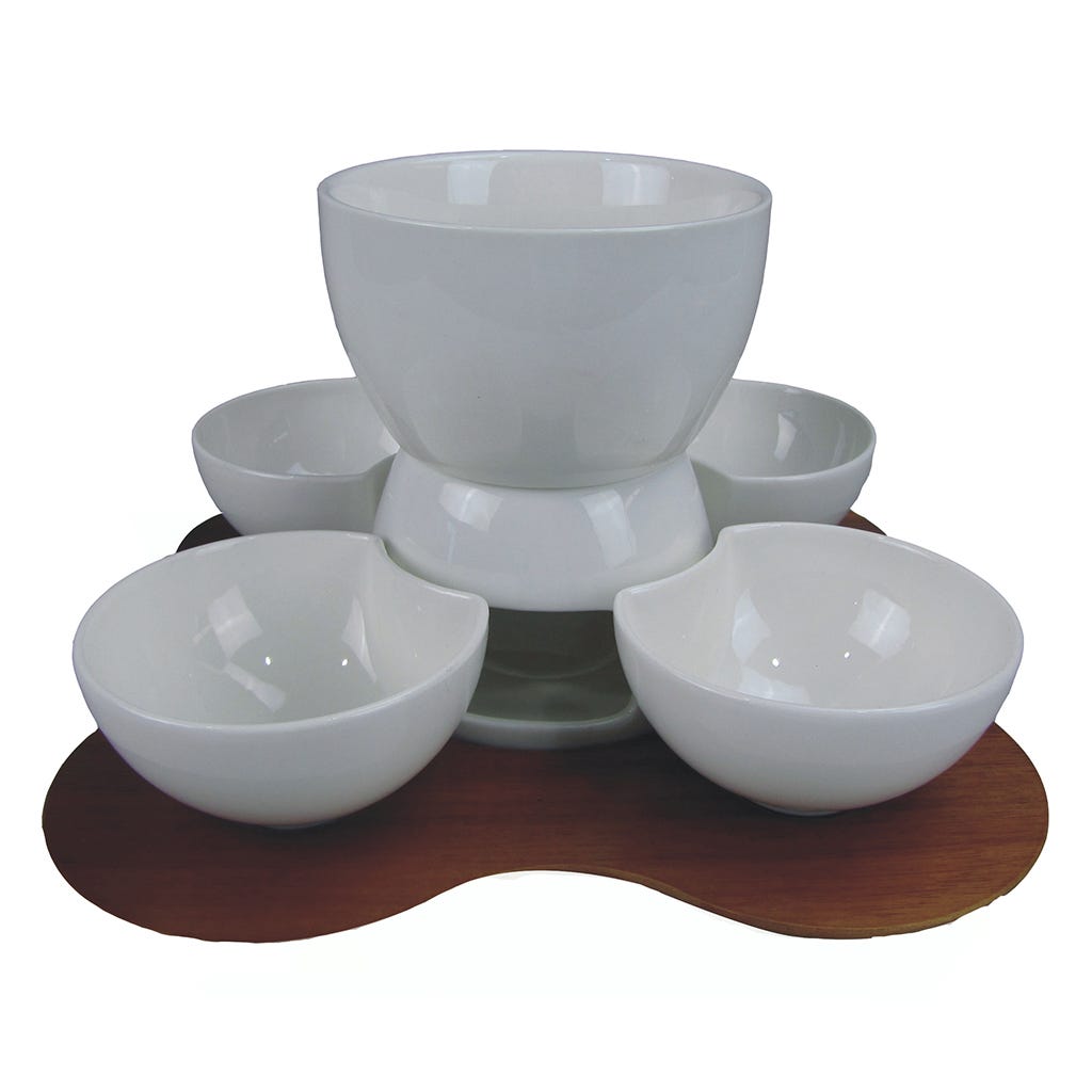 Fondue De Cerámica Home Concept Set 11 Piezas