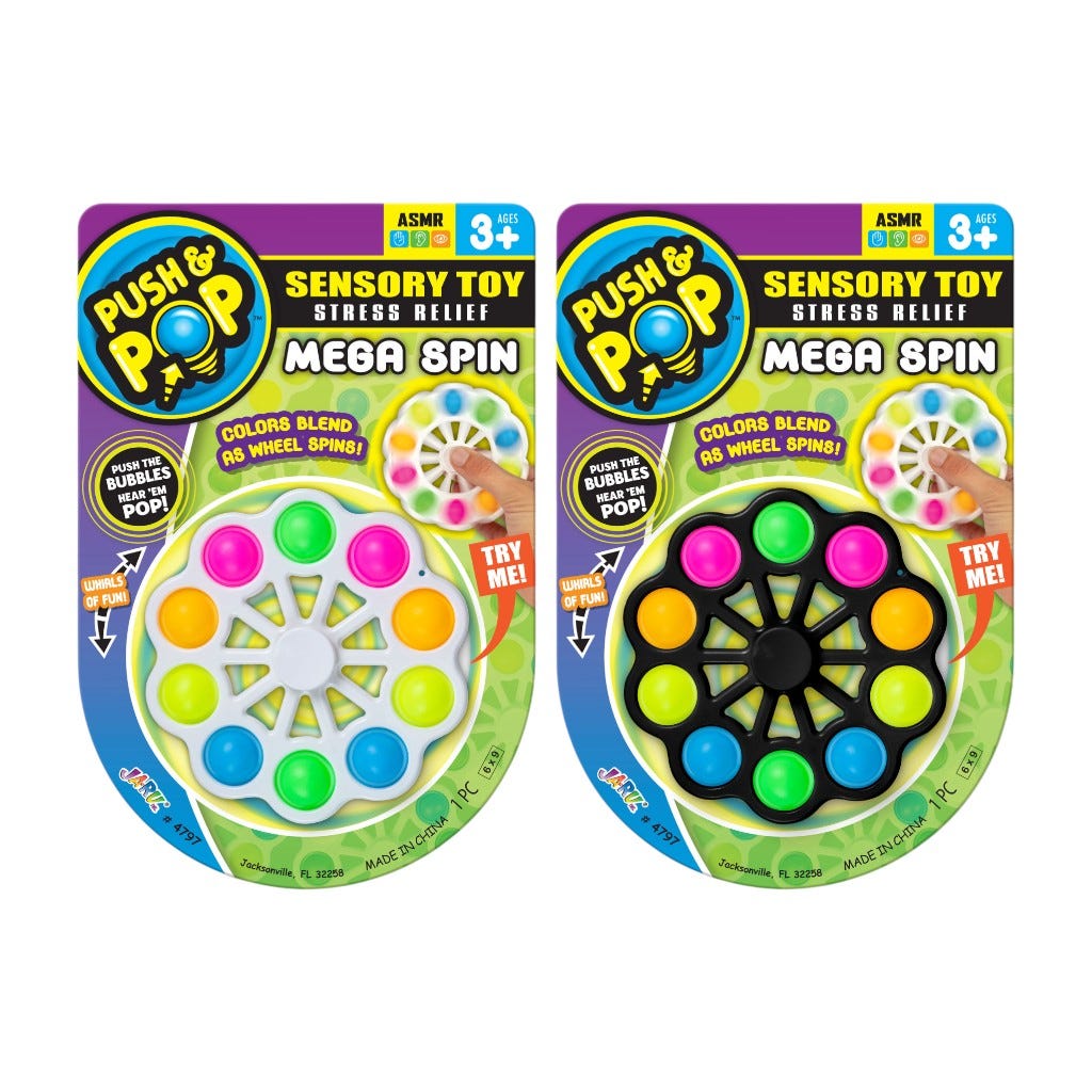 Juguete Sensorial Mega Spin Push & Pop