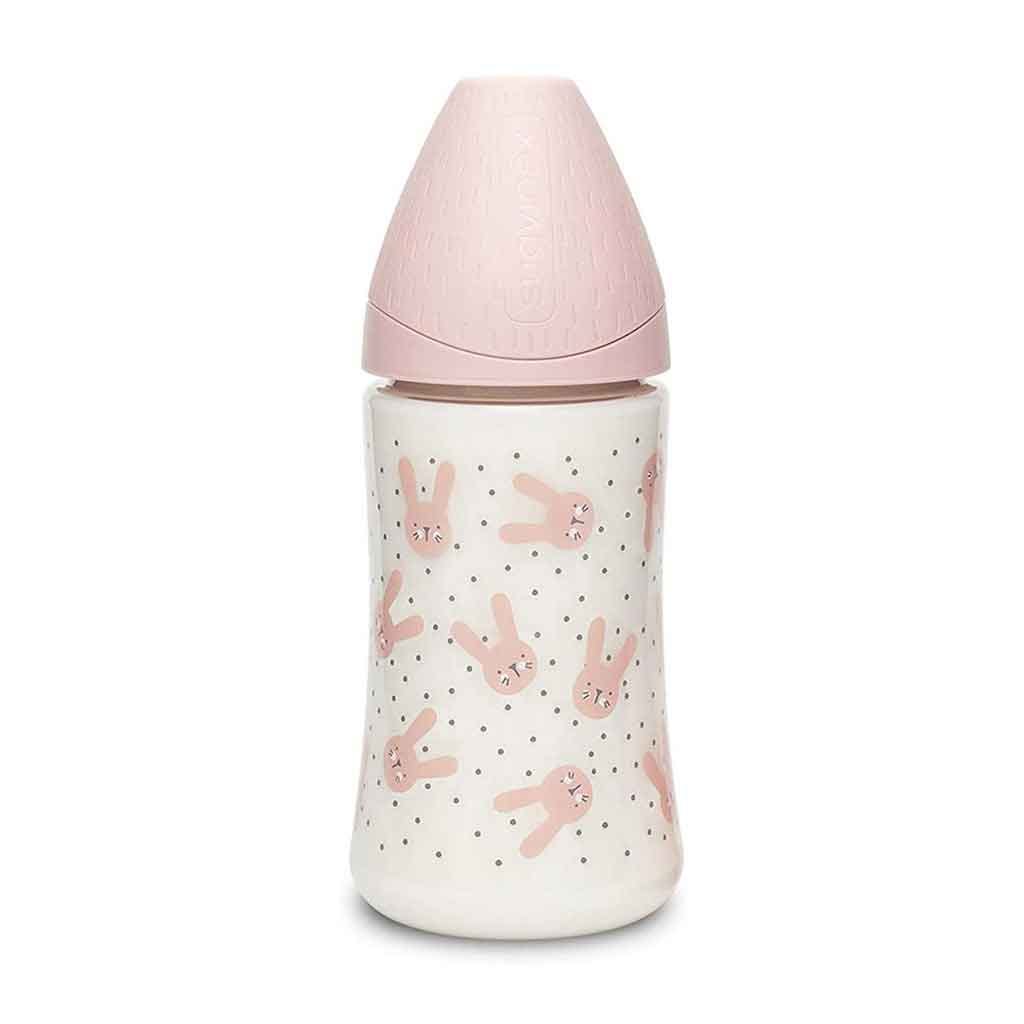 BIBERÓN HYGGE CONEJO ROSADO 270ML SUAVINEX