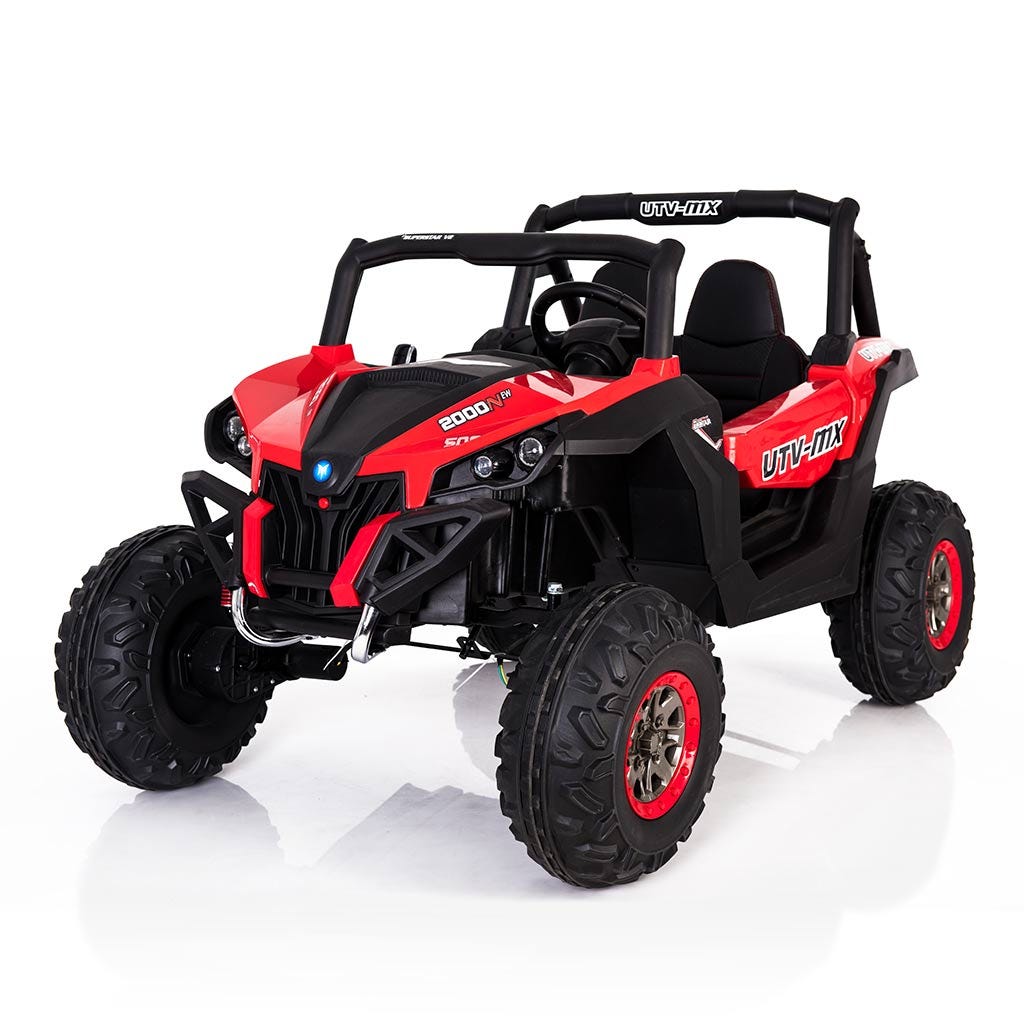Coche recargable rojo con control remoto
