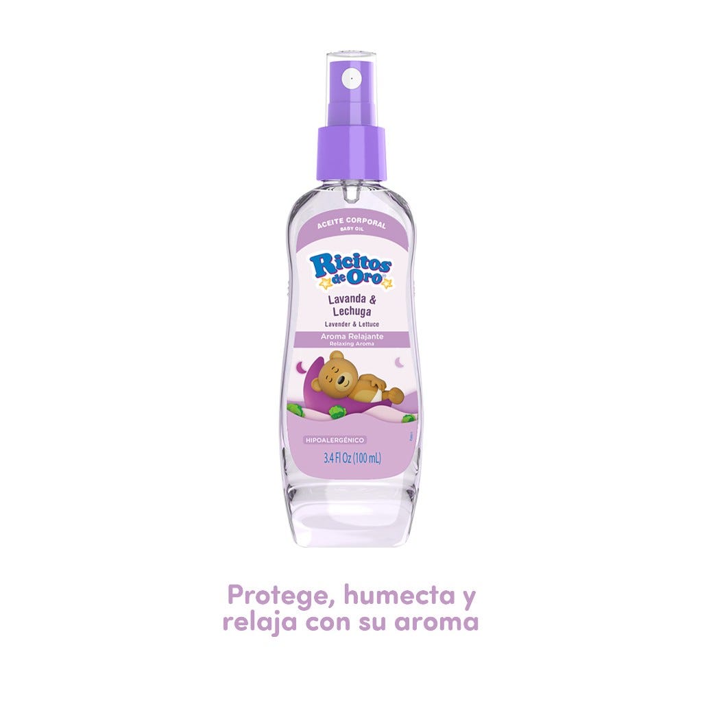 ACEITE CORPORAL LAVANDA Y LECHUGA RICITOS DE ORO