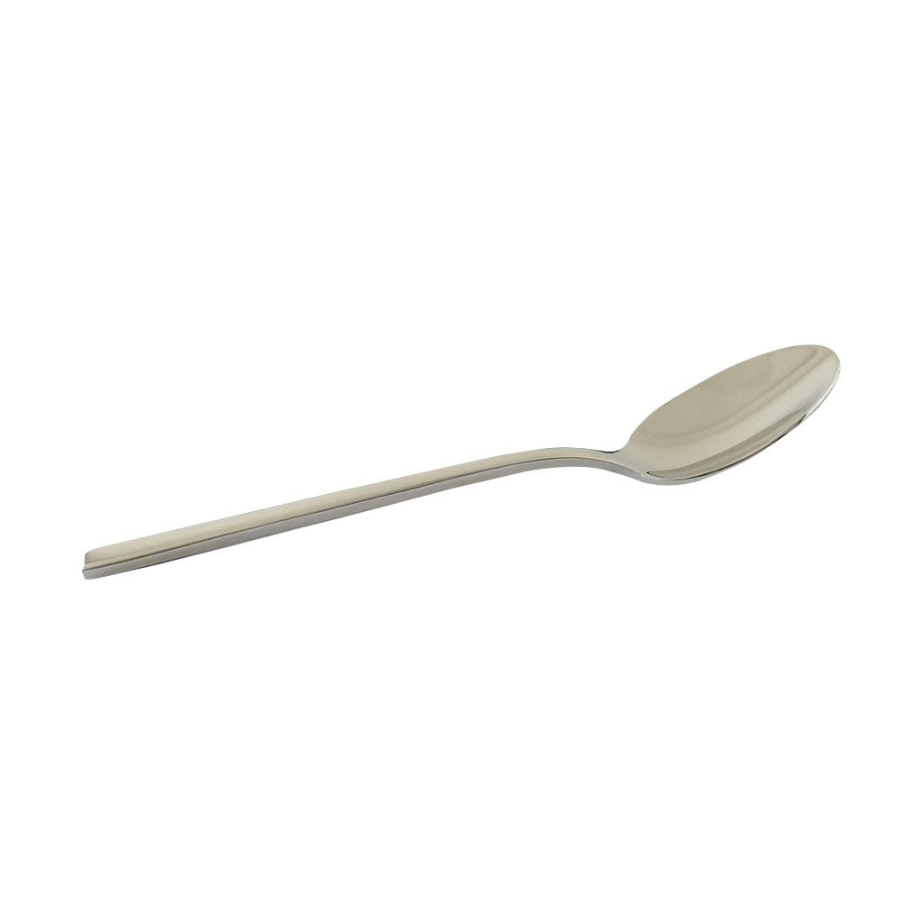 Cuchara de TE individual plateado con mango delgado