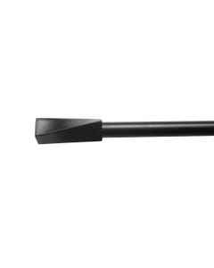 Cortinero metálico negro extensible de 70 a 120 cm