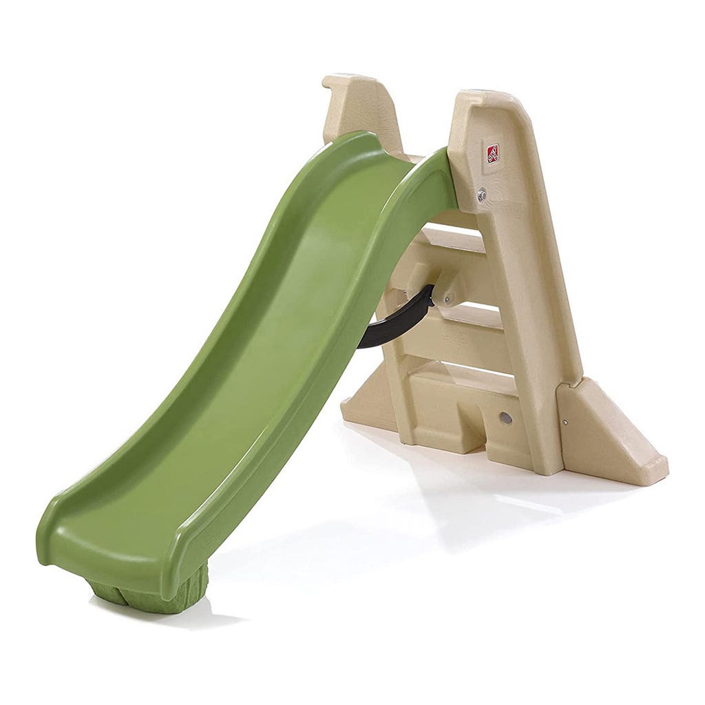 Tobogán plegable verde Step2