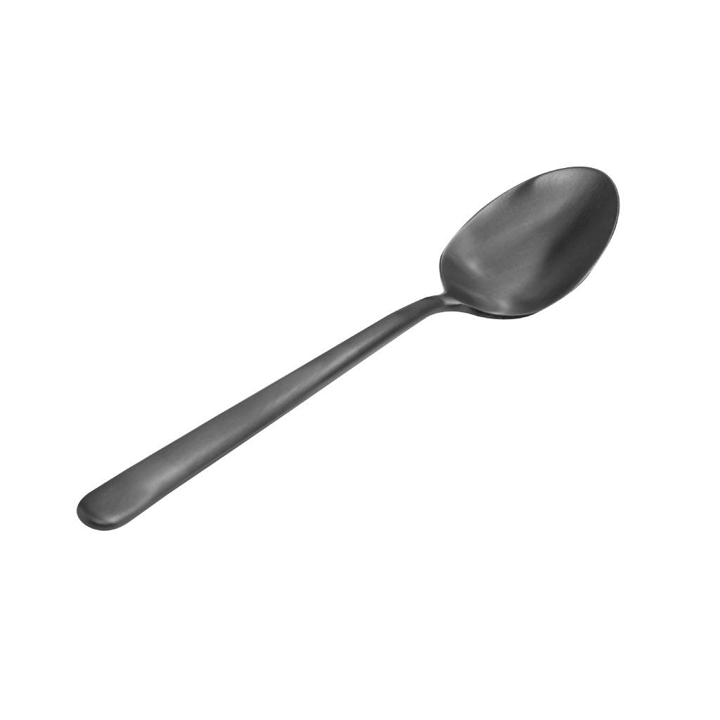 Cuchara de té individual negro mate