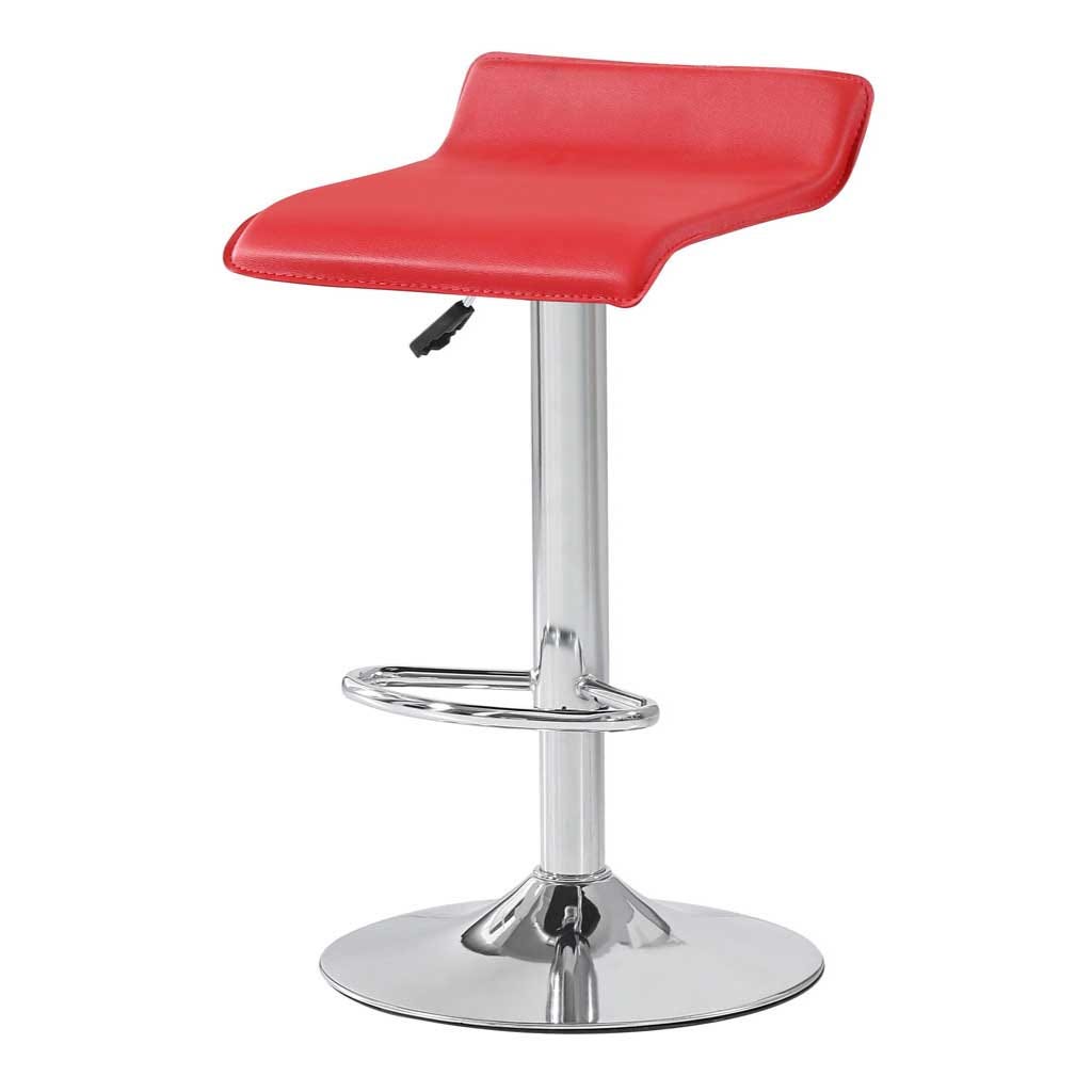 Silla de bar Norma alcochada rojo
