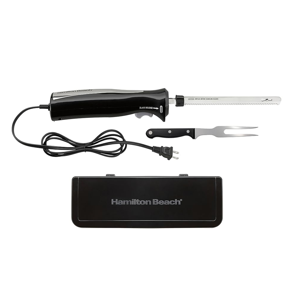 Cuchillo Eléctrico Con Estuche Y Tenedor Hamilton Beach