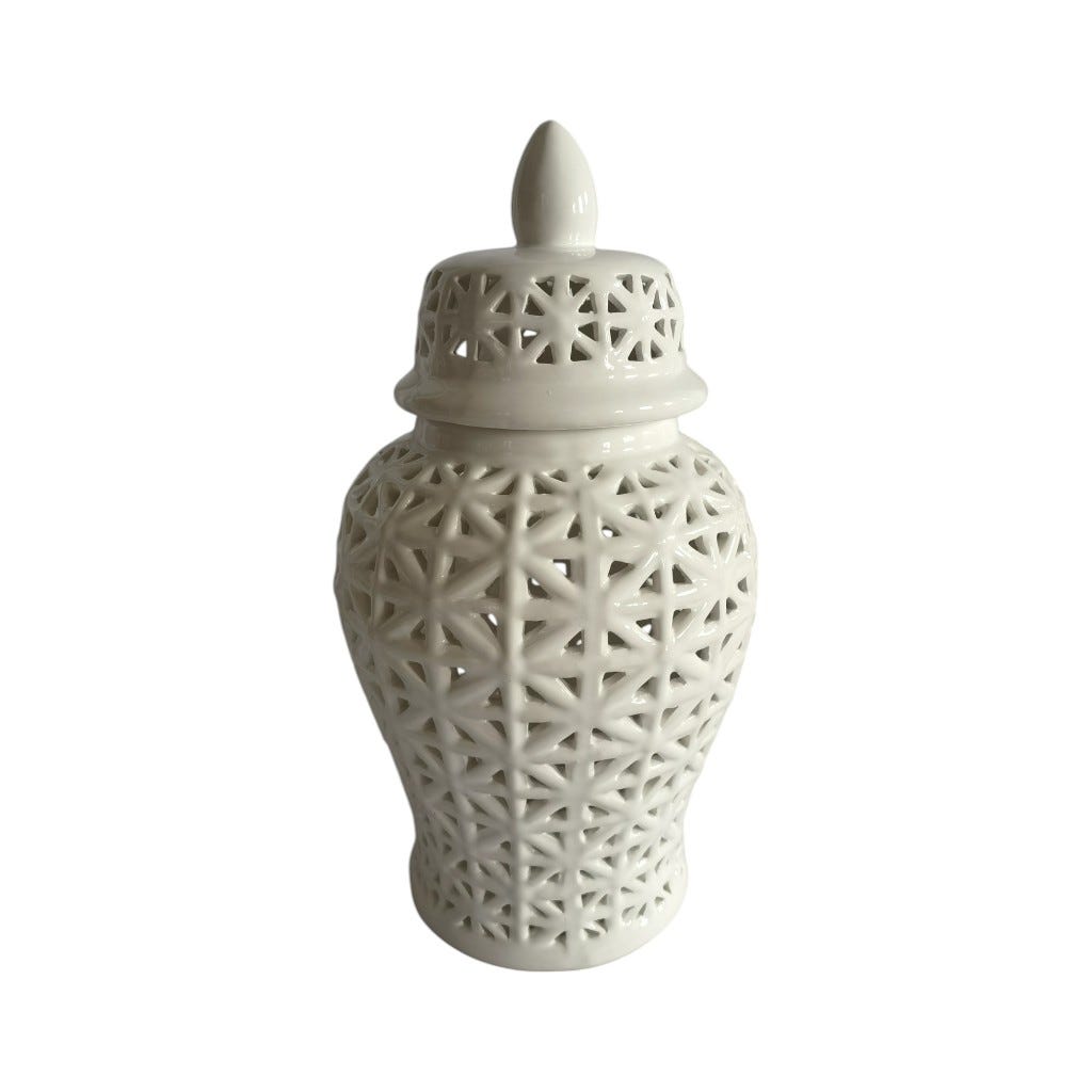 Jarrón Blanco 20X18Cm