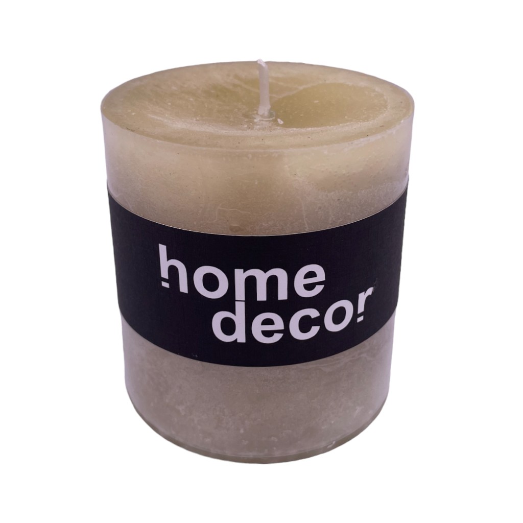 Vela Decorativa Amarillo 7X7.5Cm