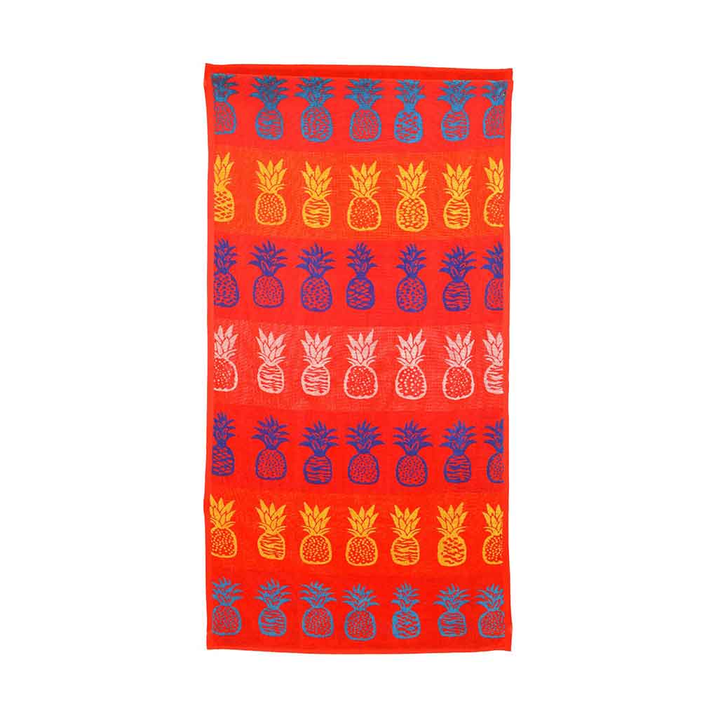 Toalla De Playa Estampada De Piñas 178X91Cm