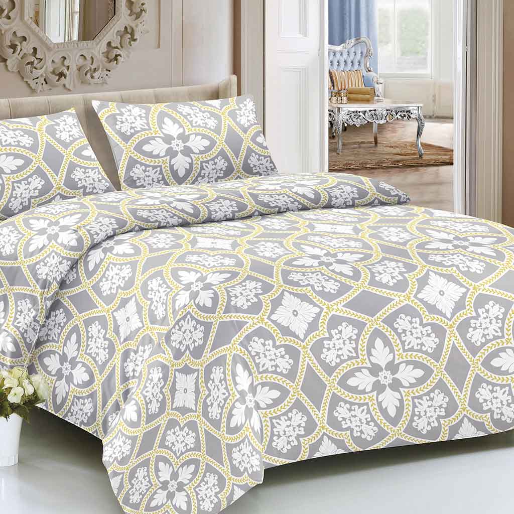 Juego De Sabanas Estampado Floral Moderno Tamaño King