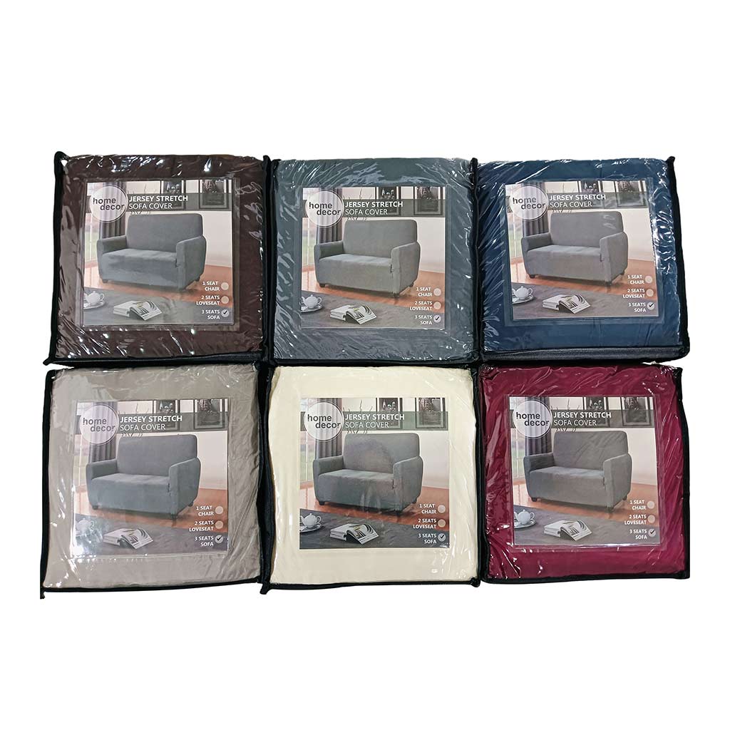 Funda Elástico Para Sofá Jersey De 3 Plazas 175X225Cm Surtida