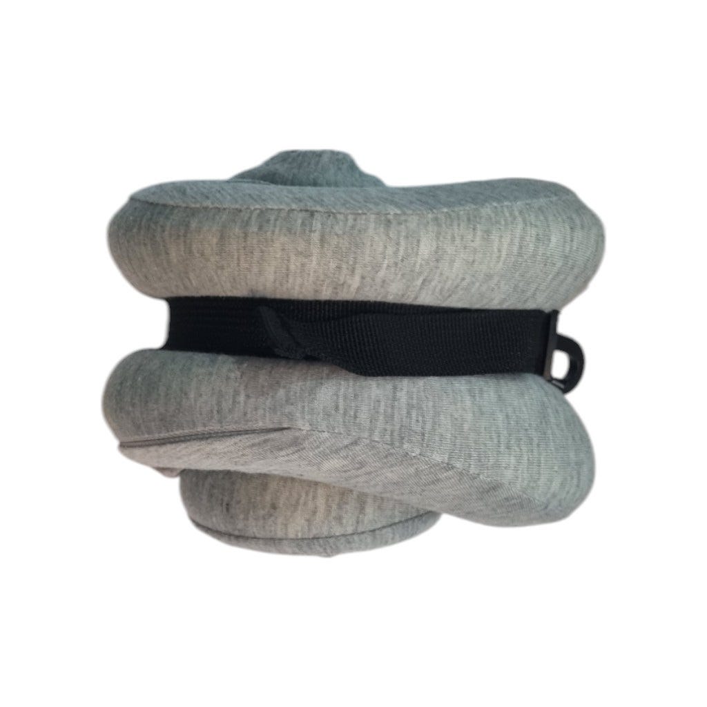 Almohada Para Viaje Foam Color Gris 26x24x12cm