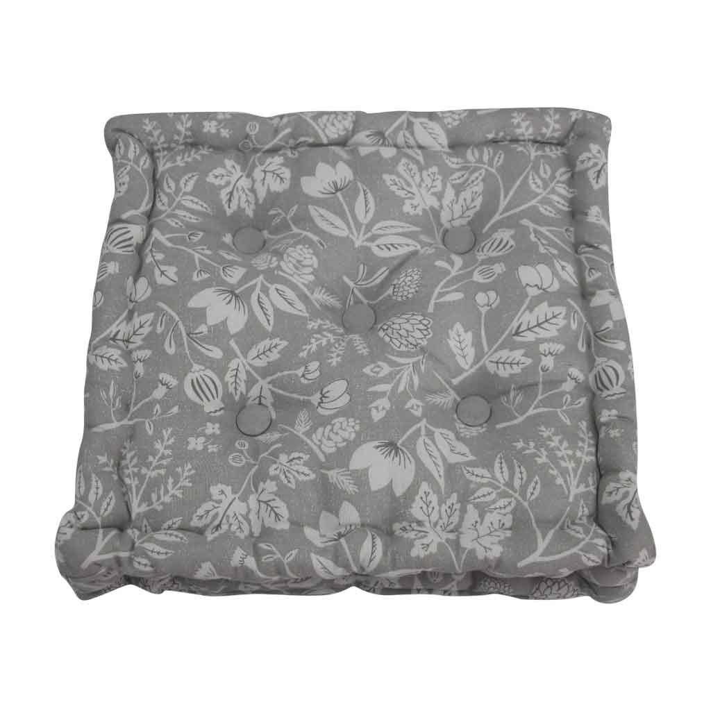 Cojín Para Piso Con Diseño Floral 40X40X8Cm