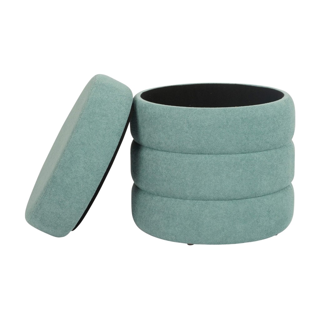 Banco Con Almacenamiento Azul Ben 37X37X40Cm