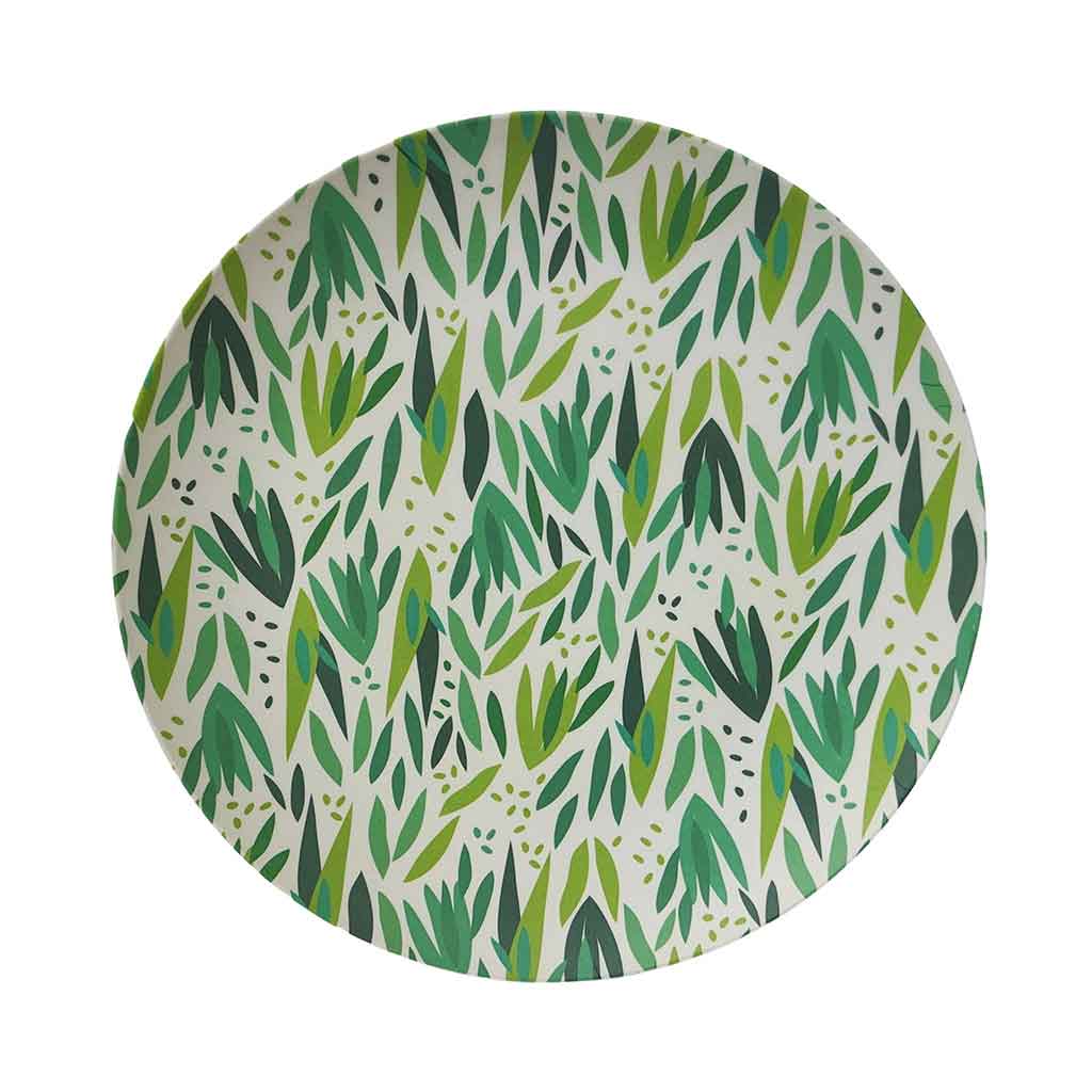 Plato De Cena Redondo De Bambú 25Cm