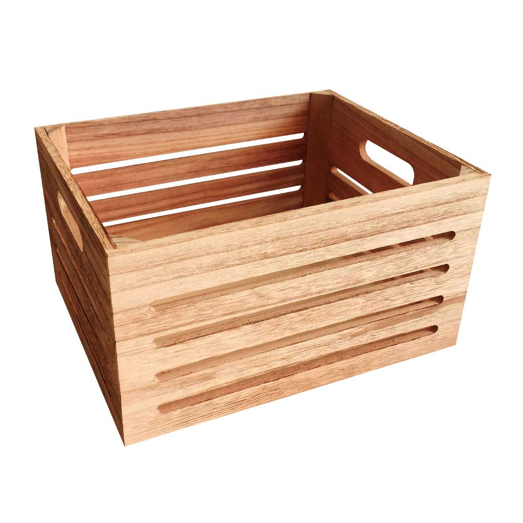 Cesta Beige de Madera