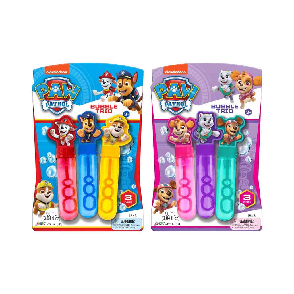 Pack 3 Envases De Burbujas Paw Patrol Surtido