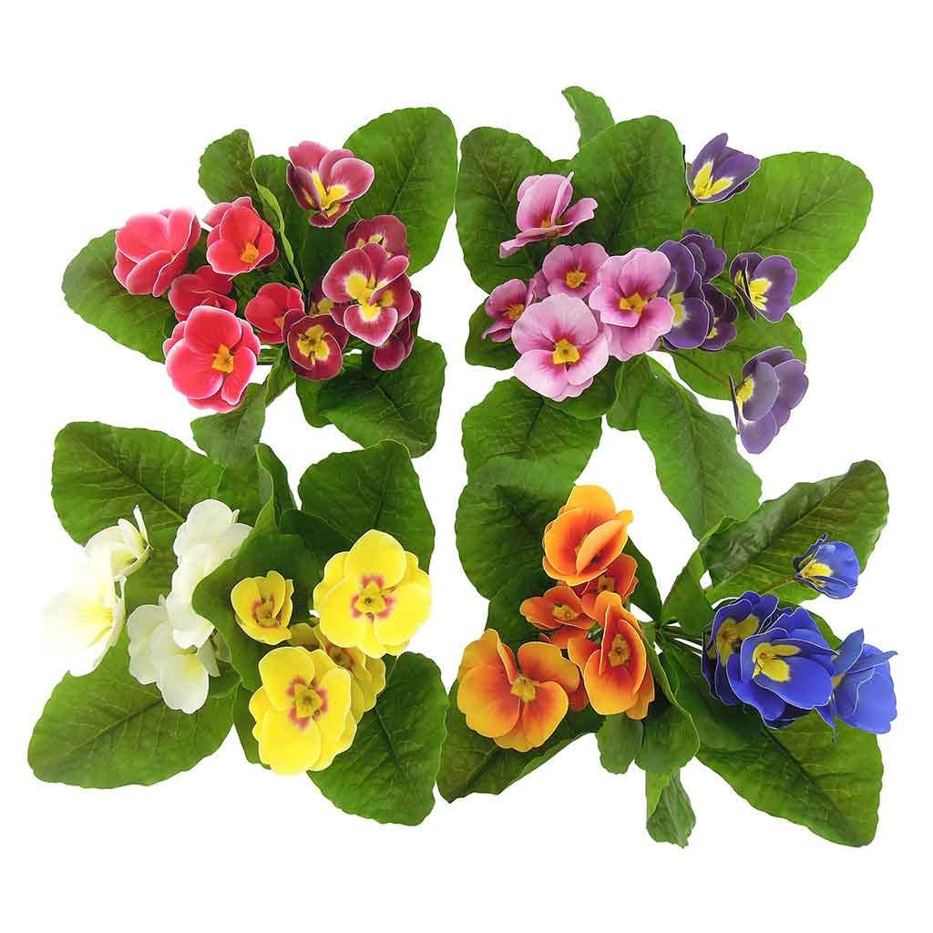 Flores artificiales de primula 24CM surtidos