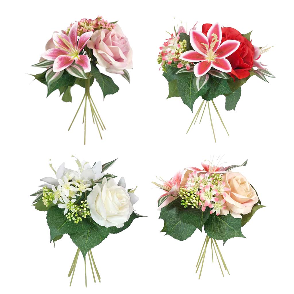 Arbusto De Flores Artificial 30Cm